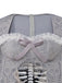 Grey 1930s Halloween Ghost Bride Mesh Dress