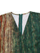 Multicolor 1970s V-Neck Belted Jumpsuit