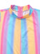 1970s Rainbow Stripe Sleeveless Wide-Leg Jumpsuit