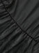 Black 1940s Peter Pan Collar Sheer Belted Tulle Dress