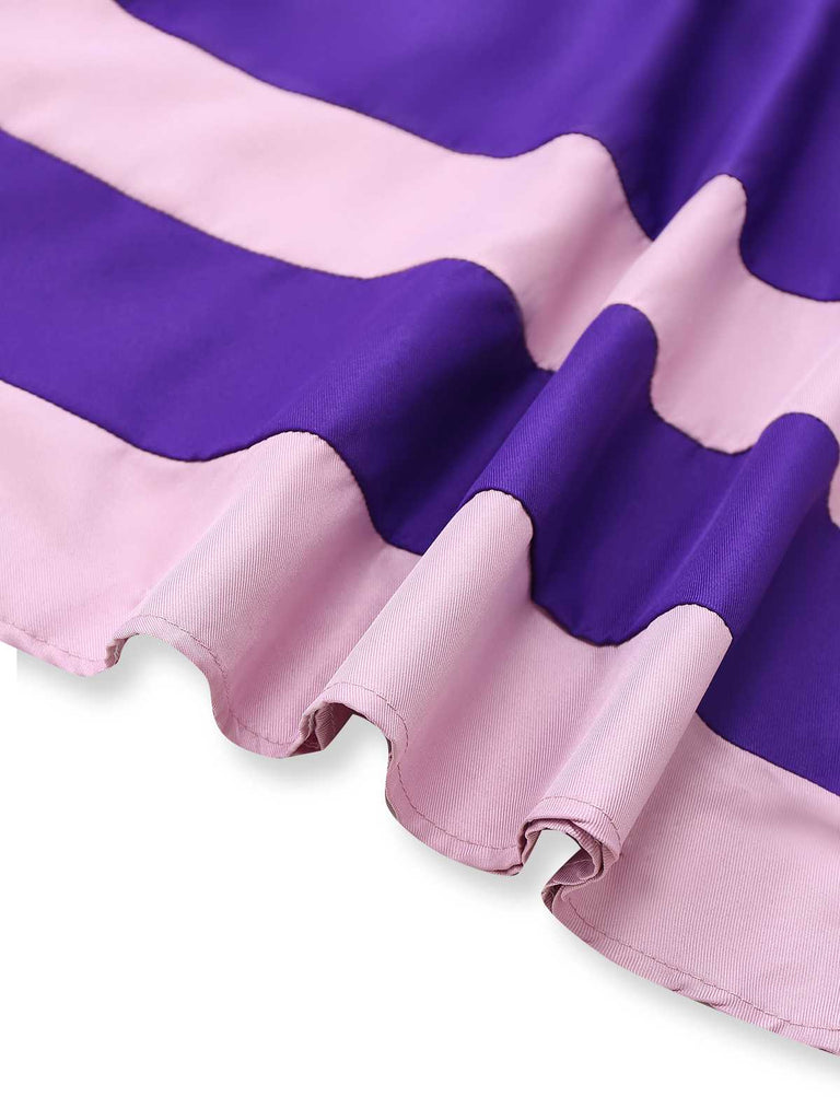 Purple 1960s Daphne-Inspired Mod Dress Set