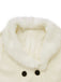 1940s Removable Faux-Fur Collar Buttons Coat