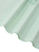 Green 1940s U-Neck Solid Jacquard Pure Cotton Dress