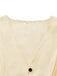 1970s Solid Waist-Tie V-Neck Vest