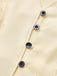 1970s Solid Waist-Tie V-Neck Vest