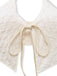Ivory 1940s Textured Tie-Front Tankini Set - vintage fashion, retro style for vintage lovers