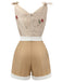 1950s Embroide VNeck Romper | 1950s | vintage romper, retro jumpsuit