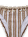 Khaki 1950s Striped Swimsuit