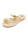 Khaki Butterfly Beach Flat Sandals: vintage Riviera elegance, reimagined for her