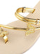 Khaki Butterfly Beach Flat Sandals — because vintage glamour never goes out of style