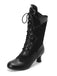 Lace Patchwork Lace-Up Calf-High Boots: timeless vintage elegance she makes her own