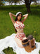Lace Strawberry Cami Tankini Set: timeless style reimagined