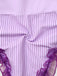Lavender 1950s Stripe Mesh Ruffle One-Piece Swimsuit — because 1950s glamour never goes out of style