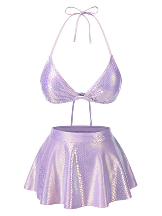 1970s Metallic Fish Scale Bikini | 1970s | vintage swimsuit, retro beachwear