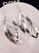 Metallic Textured Multi-Layer Leaf Dangle Earrings, vintage fashion, retro style, classic design, women, elegant