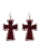 She adds this Leopard Rhinestones Cross Pendant Earrings and suddenly it's vintage perfection