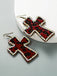 She adds this Leopard Rhinestones Cross Pendant Earrings and suddenly it's vintage perfection