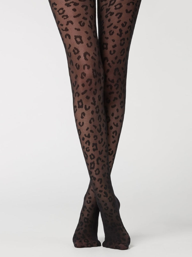 Leopard All-over Print Pantyhose - vintage fashion, retro style