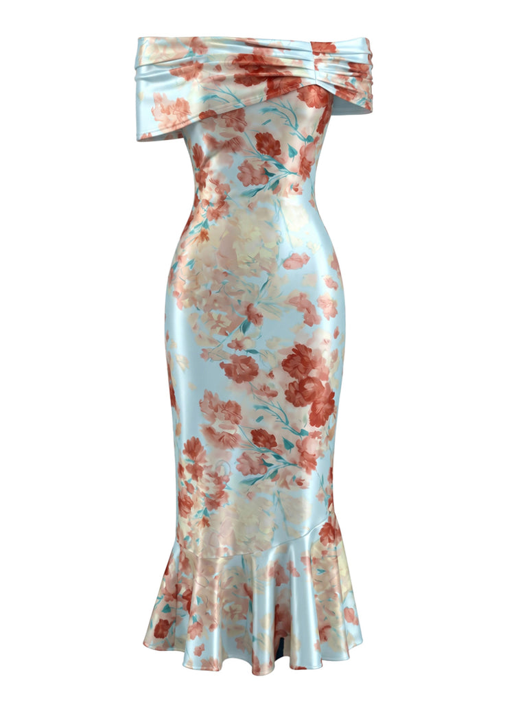 Elegant Pat 1930s Vintage Floral Dress 3
