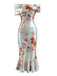 Elegant Pat 1930s Vintage Floral Dress 3