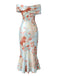 Elegant Pat 1930s Vintage Floral Dress 2