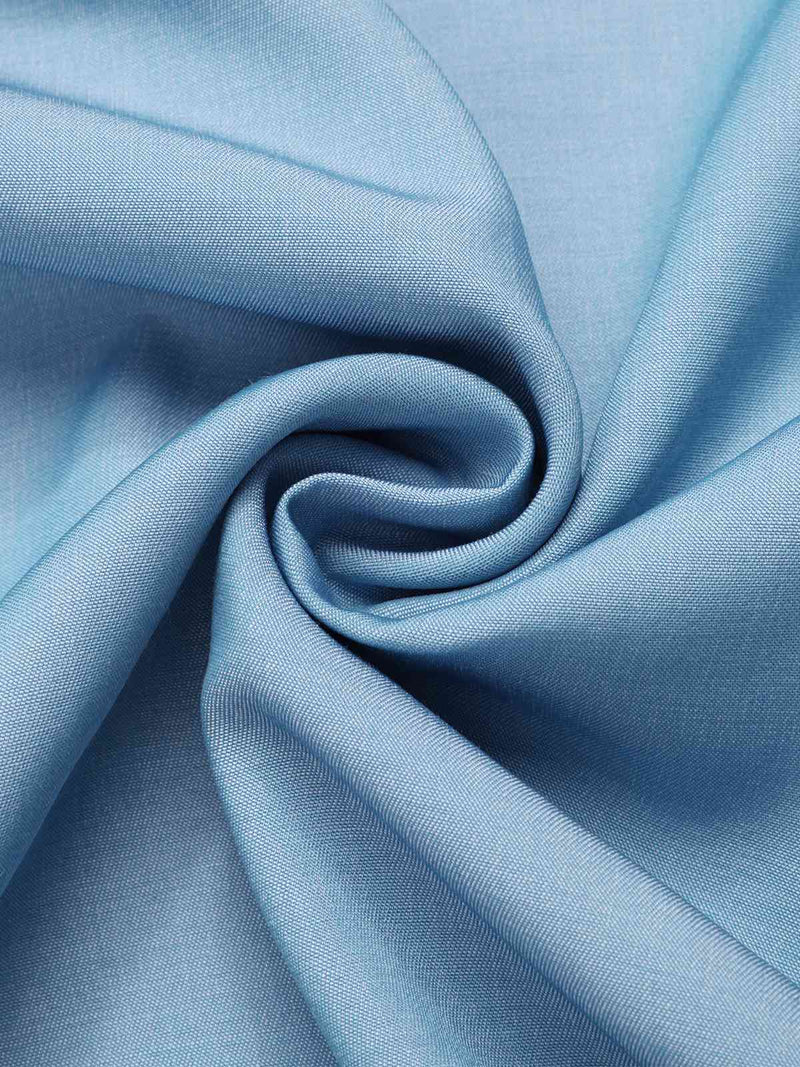sky blue cotton dress material Women's sky blue embroidered chanderi cotton dress material