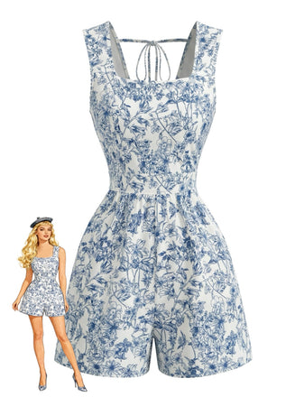 Light Blue 1950s Romper
