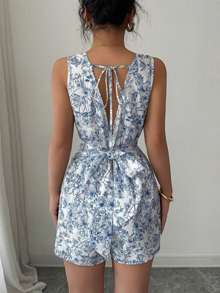 Light Blue 1950s Romper