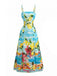 Light Blue 1950s Vintage Retro Top 2