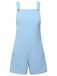 Light Blue 1950s Solid Checkerboard Textured Romper, vintage romper, retro jumpsuit - perfect for women who love vintage and retro fashion