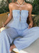 Light-Blue-1950s-Strapless-Tie-Front-Stripe-Jumpsuit, vintage, retro, romper