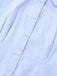 Light Blue 1970s Fitted Solid Blouse - vintage fashion, retro style