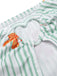 Light Green 1950s Floral Stripe Swimsuit & Skirt Cover-Up — 1950s poolside glamour meets sun-drenched confidence