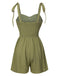 Light Green 1950s Solid Bind Pleated Romper, vintage romper, retro jumpsuit - perfect for women who love vintage and retro fashion