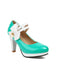 Mary Jane Color Block Side Bow High Heel Shoes: timeless vintage elegance she makes her own