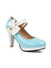 This Mary Jane Color Block Side Bow High Heel Shoes whispers vintage secrets to those who notice