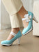 Mary Jane Color Block Side Bow High Heel Shoes — vintage style that transcends decades