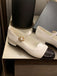 Mary Jane Thick Heel Leather Shoes: timeless vintage elegance she makes her own