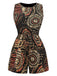 Multiclor 1970s Boho Irregular Print Romper - vintage jumpsuit, retro fashion