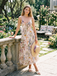 Multicolor 1930s Floral V-Neck Bohemian Slip Dress, vintage dress, retro fashion, floral print - perfect for women who love vintage and retro fashion