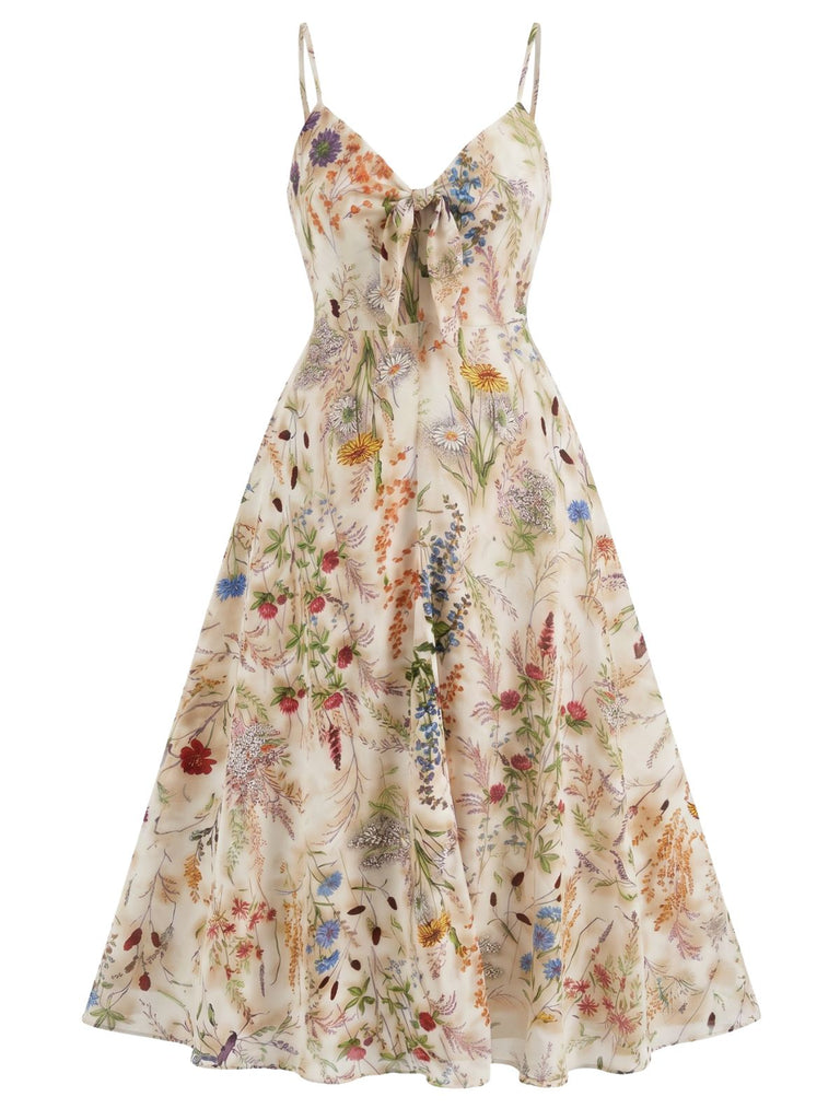 retro fashion women dresses Butterfly Vintage Dress in Cream