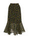 Multicolor 1930s Flowers Fishtail Skirt: 1930s grace for the woman who dances through life
