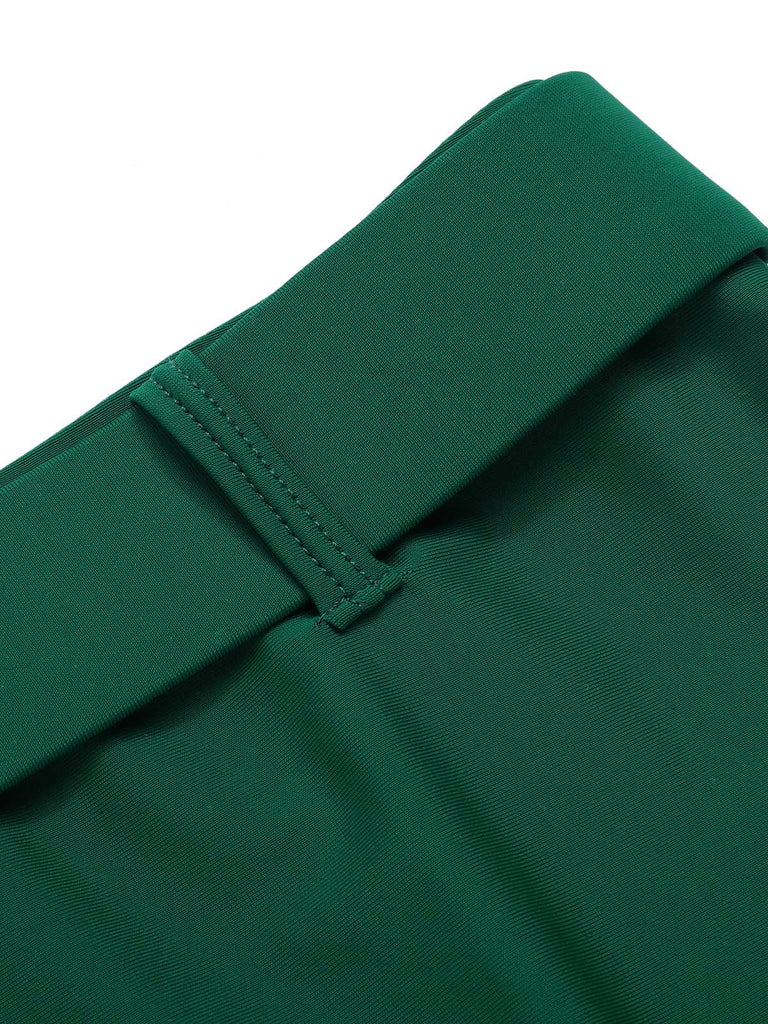 She's wearing Multicolor 1930s Off-Shoulder Stripes Swimsuit and the whole beach remembers the 1930s