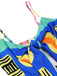 Multicolor 1930s Painting Chest Tie Jumpsuit, vintage romper, retro jumpsuit - perfect for women who love vintage and retro fashion