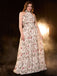 Multicolor 1930s Rose Cross Halter Maxi Dress - vintage dress, retro fashion