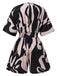 1940s Surplice VNeck Printed Batwing | 1940s | vintage romper, retro jumpsuit