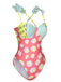 Multicolor 1950s Cartoon Patchwork Swimsuit, vintage swimsuit, pin-up swimwear - perfect for women who love vintage and retro fashion