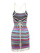 She slips into this 1960s Bohemian Drawstring Knit Straps Dress and suddenly it's a 1960s daydream