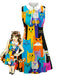 [Pre-Sale] Multicolor 1960s Cats A-Line Peter Pan Collar Dress, vintage dress, retro fashion - perfect for women who love vintage and retro fashion