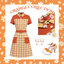 She slips into this Multicolor 1960s Daisy Lapel Belt Dress and suddenly it's a 1960s daydream